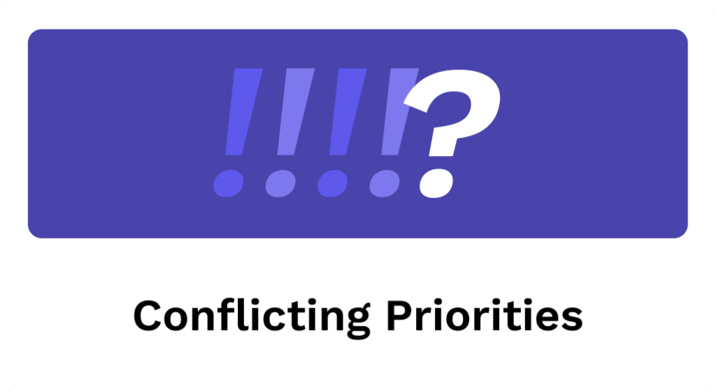 conflicting priorities